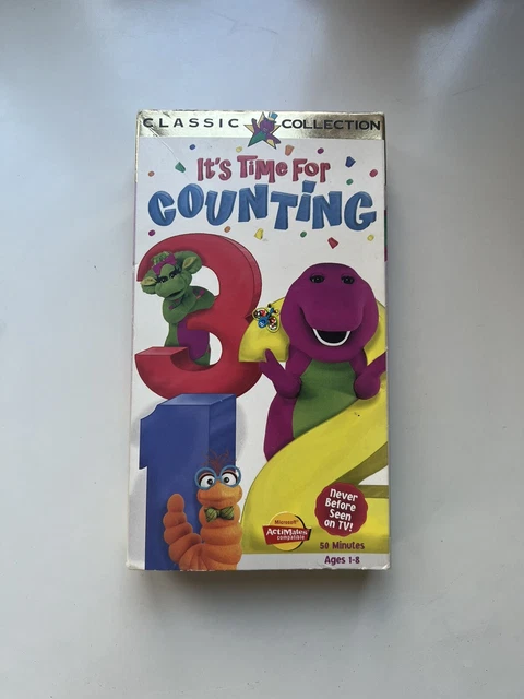 BARNEY & FRIENDS It’s Time For Counting VHS Tape 1998 Classic ...