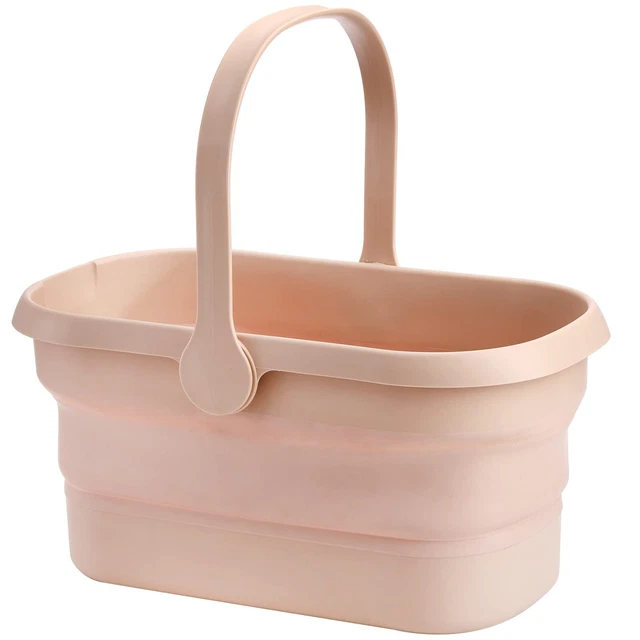 Collapsible Bucket with Handle, 3.7 Gallon Plastic Mop Bucket for Clean