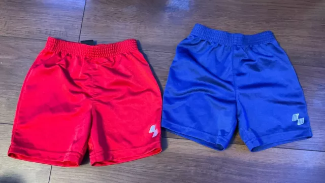 Childrens Place Lot Of 2 Shorts Red Blue Boys 2 Toddler