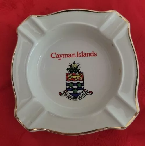 Vintage Cayman Islands Ashtray, Weatherby Hanley England Falconware- Porcelain