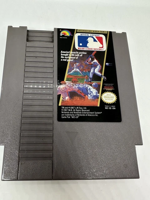 Major League Baseball (MLB) (authentic) NES Nintendo 1987 cart only. TESTED