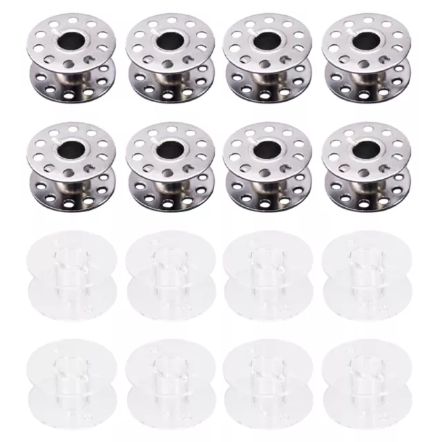 40 Pcs Replacement Bobbins Metal Sewing Cop Latches Major Accessories