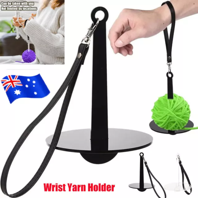 String Dispenser Holder Acrylic Detachable Wrist Yarn Holder for Knitting