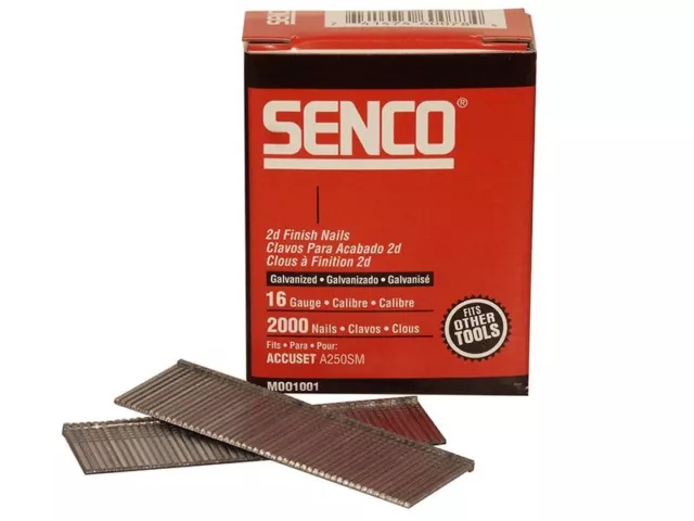 Senco - Straight Brad Nails Galvanised 16G x 50mm Pack 2,000