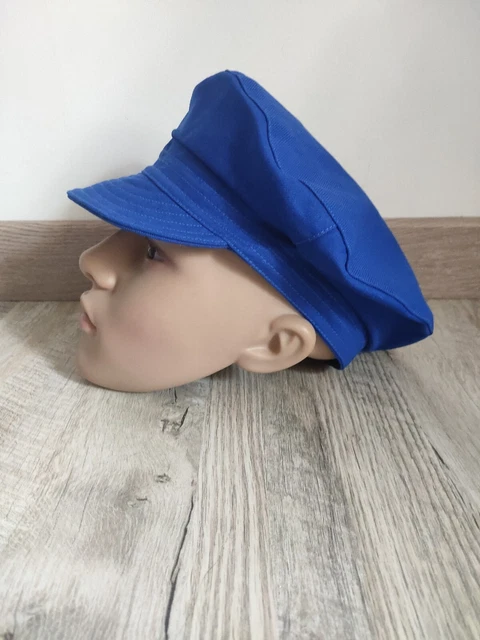 Casquette d'ouvrier Bleu Vintage