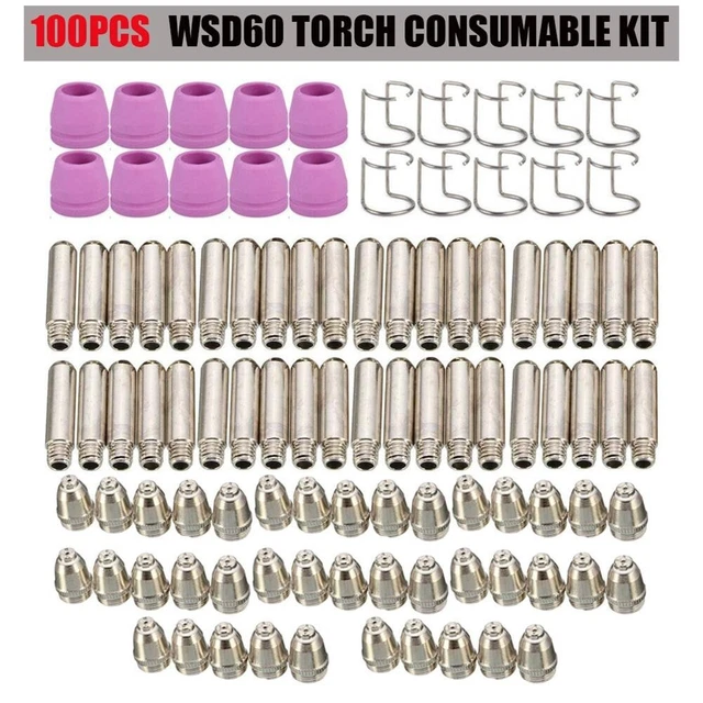 Kit di materiali di consumo per taglierina al plasma da 26 pezzi Sg-55
