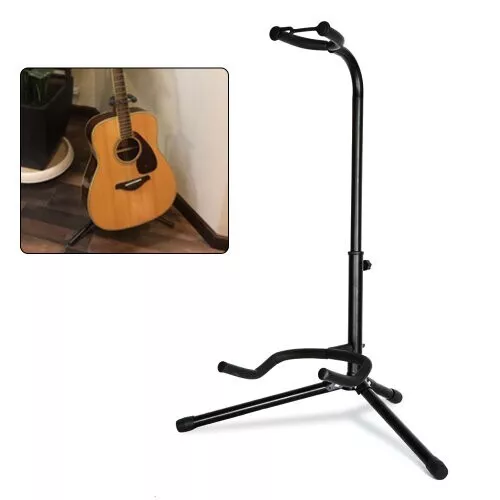 Telescopic Guitar Stand Acoustic/Electric/Bass Adjustable Folding Tripod Stand