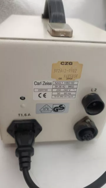 Zeiss HBO 50 39 26 42-9902 70W power supply 2