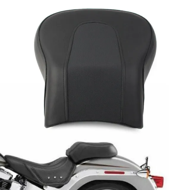Rear Passenger Seat Pillion Black Fit For Harley Davidson FLSTF FatBoy 2008-2014