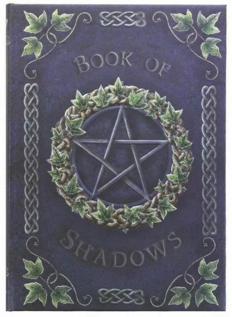 IVY BOOK OF SHADOWS Embossed Blank Journal with Pentagram ~ Spells ~ Wicca Pagan