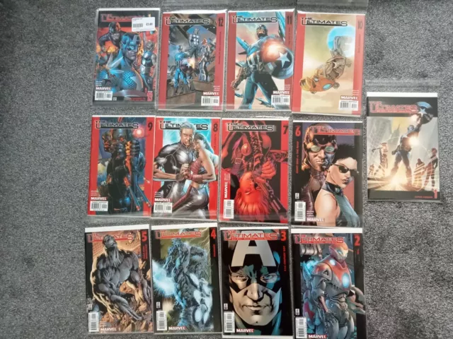 Ultimates comics 1 to 13 Vol 1. Complete collection in great condition. Job lot.