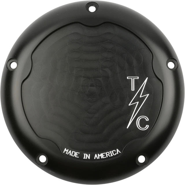 THRASHIN SUPPLY CO. Derby Cover Black Dished TSC-3016-4