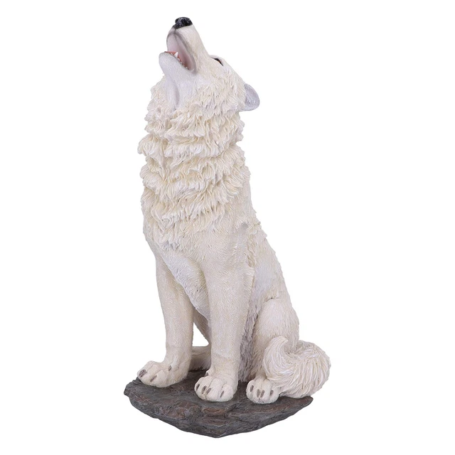 Nemesis Now Lobo Cendrier Ivoire 13,5 Cm - Décoration Résine Craquelée