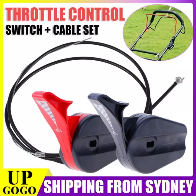 LAWN MOWER THROTTLE CONTROL HEAVY DUTY PLASTIC CABLE FOR VICTA MASPORT ROVER New