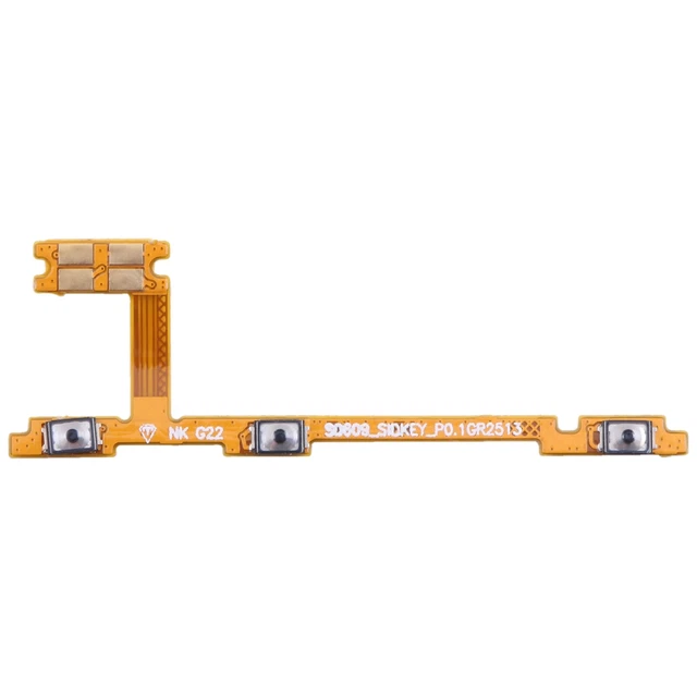 Nappe De Bouton Power ON/OFF Pour OPPO A52, A72, A92 - Câble Flexible Noir - Neuf