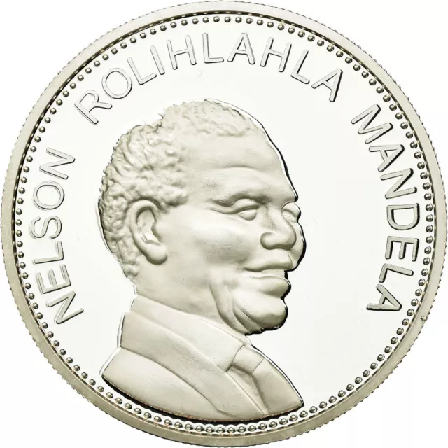 [#686288] Südafrika, Medaille, Nelson Mandela Président d'Afrique du Sud, Politi