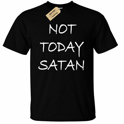 Bambini Ragazzi Not Today Satana T-Shirt Divertenti Religioso Christian