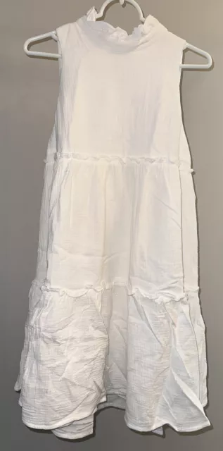 Tuckernuck Pomander Place Lightweight Gauze Morgan Dress In White - Size Medium