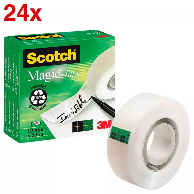 Scotch Magic™ Tape Klebefilm matt 19,0 mm x 33,0 m 24 Rollen