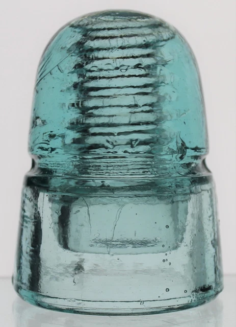 Light Aqua Cd 145 W. Brookfield 45 Cliff St N.y. Pat Jan. 25Th 1870 Insulator