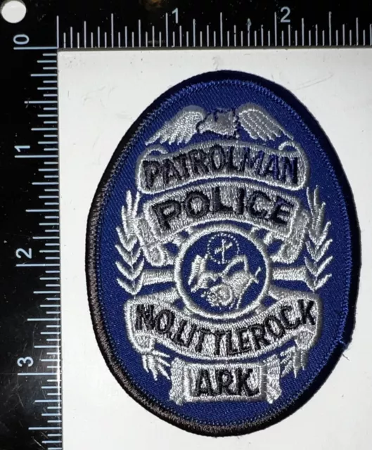 VINTAGE OBSOLETE North Little Rock Arkansas AR Police Patrolman Patch