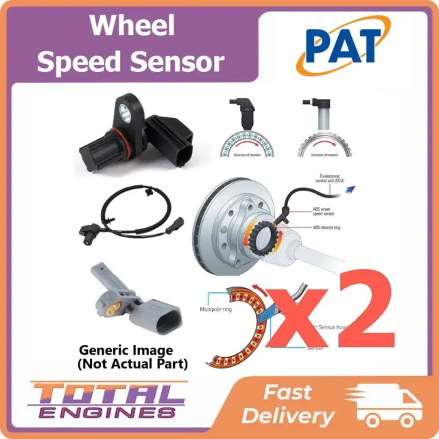 2X PAT WHEEL Speed Sensor Left fits Toyota Yaris NCP90R 1.3L 4Cyl 2NZ-FE  $281.54 - PicClick AU