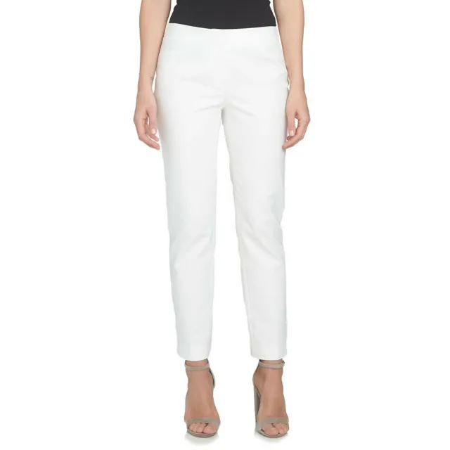 NWT Womens Size 2 Nordstrom CeCe by Cynthia Steffe White Stretch Cotton Pants