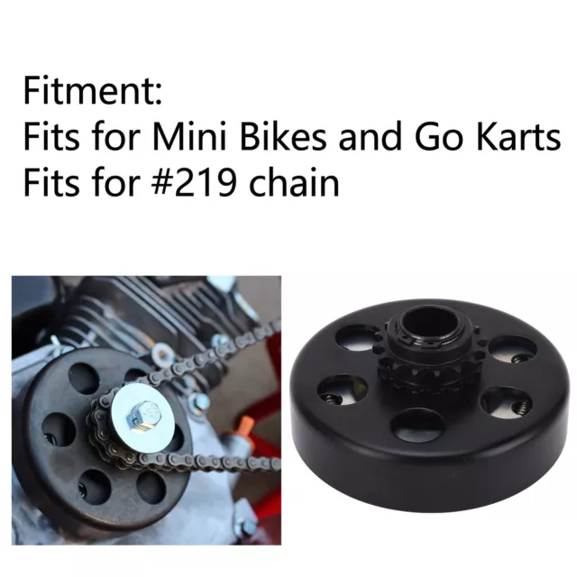 20mm Fliehkraftkupplung 16 Zähne 16T Kupplung für 219 Kette 6.5HP Motor Mini Bik