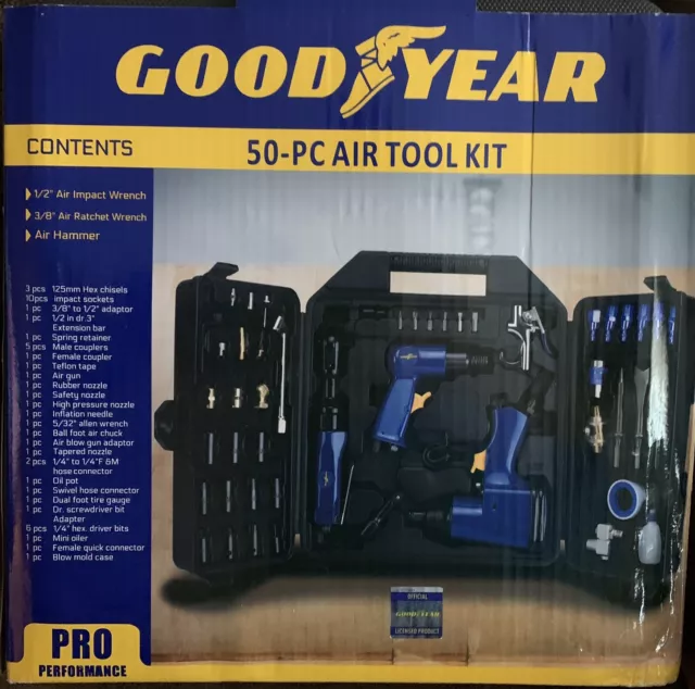 Kit de herramientas de aire Good Year 50 piezas RP7850 - TOTALMENTE NUEVO