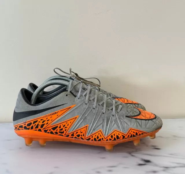 Nike Hypervenom Phinish FG ACC US 8 Gray Orange Soccer Cleats