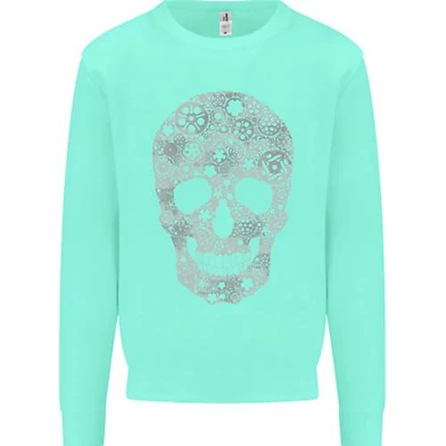 Felpa Maglione Gear Skull Biker Moto Auto Moto Auto Uomo 5