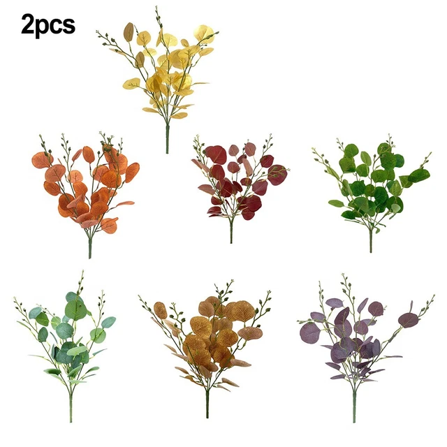 Feuilles D'eucalyptus Artificielles Lot De 12 Versailles Toucher Realiste Pour Bouquet De Mariage Decoration Interieur Gris Vert 99257160
