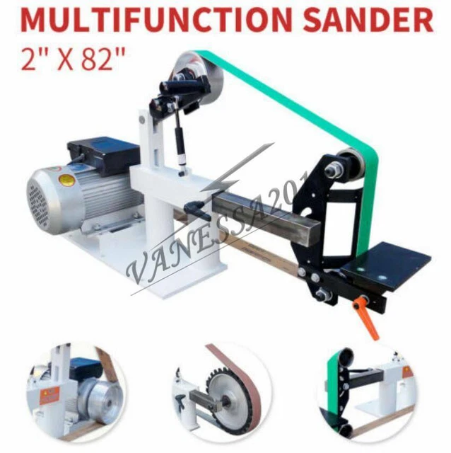 1.5KW Ceinture Machine Table Polissage DIY Ponceuse Broyeur 5.1cm x 208cm
