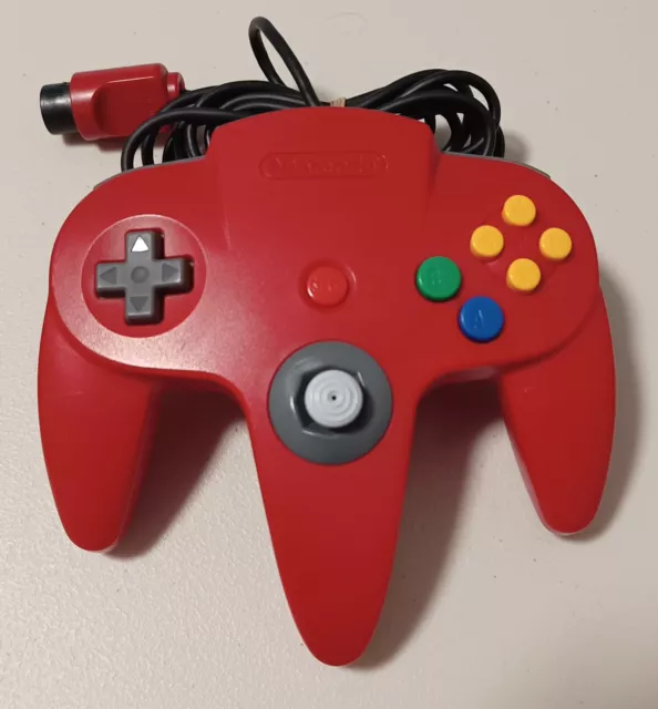 Genuine Nintendo 64 N64 Red Controller - Firm Joystick