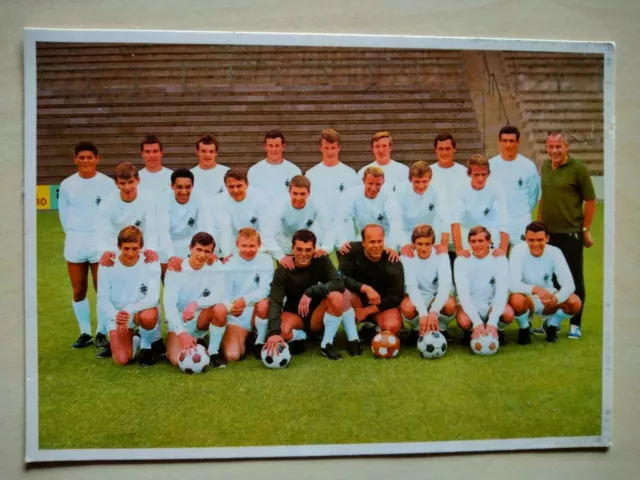 Borussia Mönchengladbach, Mannschaftsfoto, BL1967/68,#A4, Bergmann-Verlag⚽