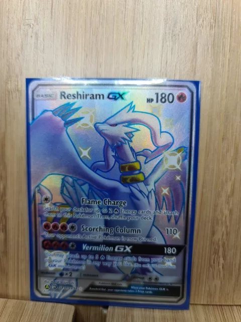 Reshiram GX SV51/SV94 SHINY FULL ART SECRET RARE Pokemon SM Hidden Fates NM  2019