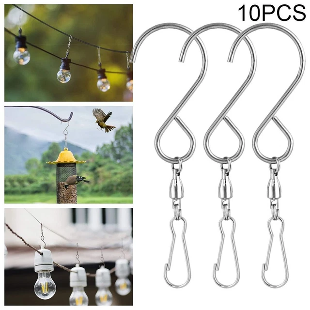 For Wind Spinner Feeder Hanger S Swivel Hook Clips Rotary Hook Hanging Agraffe