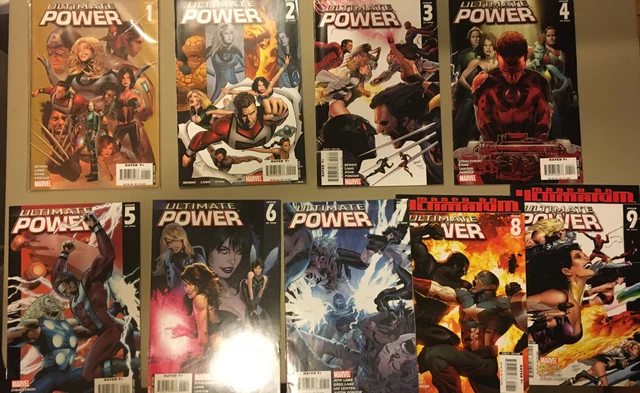 Ultimate Power 1 2 3 4 5 6 7 8 9 Marvel 2006 Set Series Run Lot 1-9 VF/NM