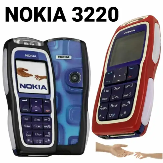 New Nokia 3220 Unlocked Classic Simple Mobile Phone Synchronise Lights+Warranty