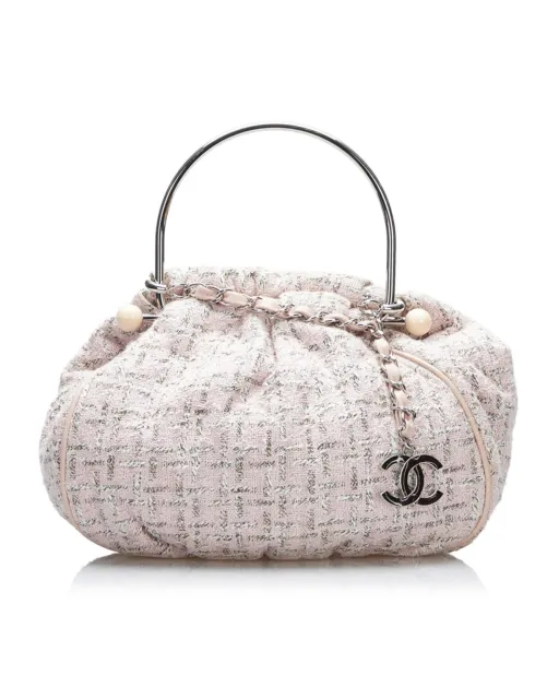 CHANEL TWEED BOUCLE Knitting Handbag $2,188.00 - PicClick AU