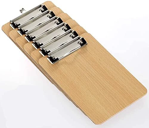 Lot De 4 Clips Porte-bloc - Métal Doré - Avec Trou Pour Suspension Murale - 12 Cm
