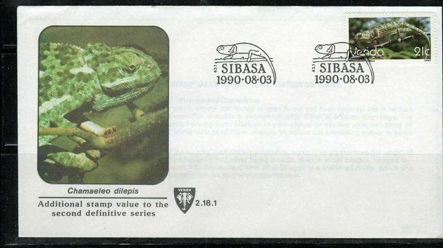 1990 Venda  Rsa South Africa Fdc First Day Cover Used   Lot 7804