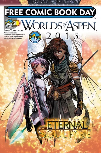 WORLDS OF ASPEN 2015 FCBD (#10) Michael Turner´s ETERNAL SOULFIRE, FATHOM BLUE