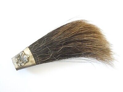 Old Hat Badge With Wild Boar Bristles 1.1oz / Max. Dimensions ca.6 5/16x3 1/8in