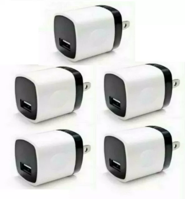 LOT OF 1A USB Wall Charger Plug AC Home Power Adapter FOR Samsung Android Apple