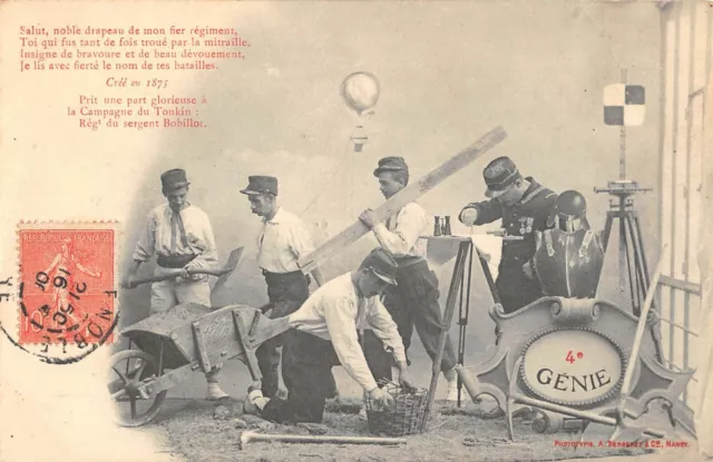 CPA MILITAIRE 4e GENIE