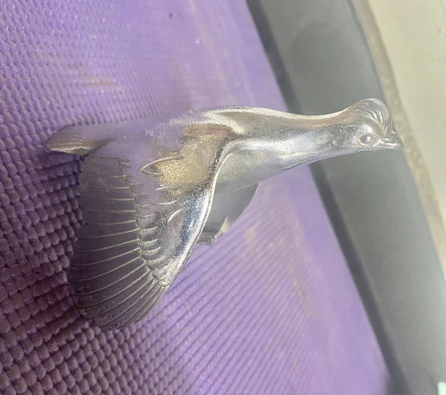 Vintage FORD Model A Flying Quail Chrome Radiator Hood Ornament No Cap Rat Rod