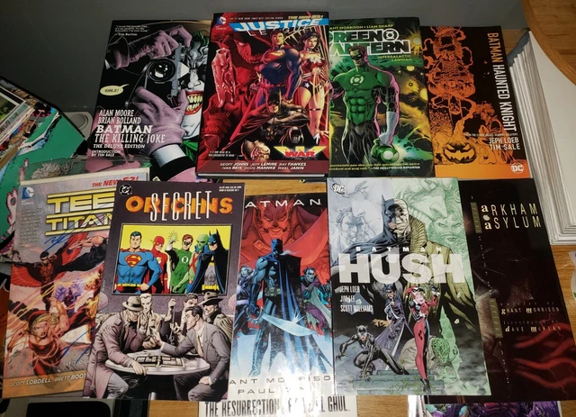 DC Comics HC SC Wholesale Lot Of 9 Books Batman Hush Justice League