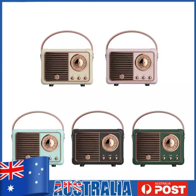 Retro Bluetooth-compatible Speaker Classical Subwoofer Travel Music Player