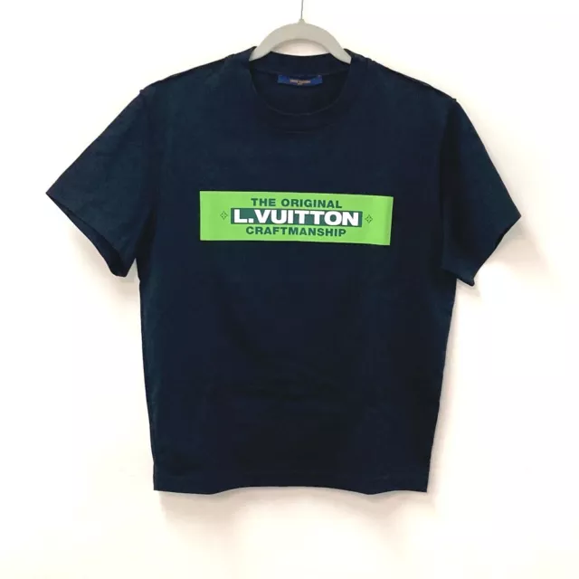 LOUIS VUITTON LOUIS VUITTON T-shirt Short sleeve VCCM09 cotton Gray Used  mens size L VCCM09